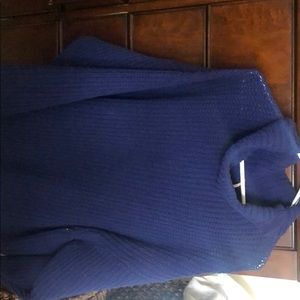Blue sweater turtle neck